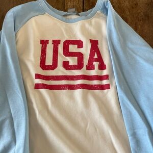 USA Graphic Raglan Sweatshirt - XL